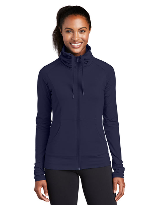 Women's Sport-Wick Stretch Full-Zip Jacket - LST852 - True Navy