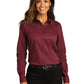Women's Long Sleeve Shirt - LW808 - Burgundy