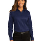 Women's Long Sleeve Shirt - LW808 - True Navy