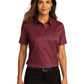Women's Short Sleeve Button Up Shirt - LW809 - Burgundy