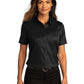 Women's Short Sleeve Button Up Shirt - LW809 - Deep Black