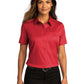 Women's Short Sleeve Button Up Shirt - LW809 - Rich Red