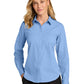 Women’s Long Sleeve Nailhead Easy Care Shirt - LW816 - Swiss Blue