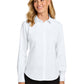 Women’s Long Sleeve Nailhead Easy Care Shirt - LW816 - White