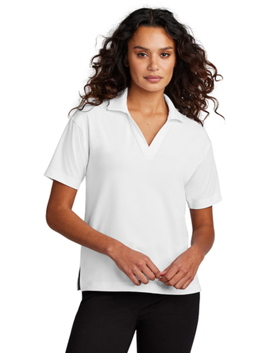 Women's Stretch Polo - MM1015 - White