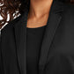 Women's 2-Pocket Knit Blazer - MM3031 - Deep Black