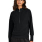 Women’s Linear Texture 1/4-Zip Sweatshirt - MM3041 - Deep Black