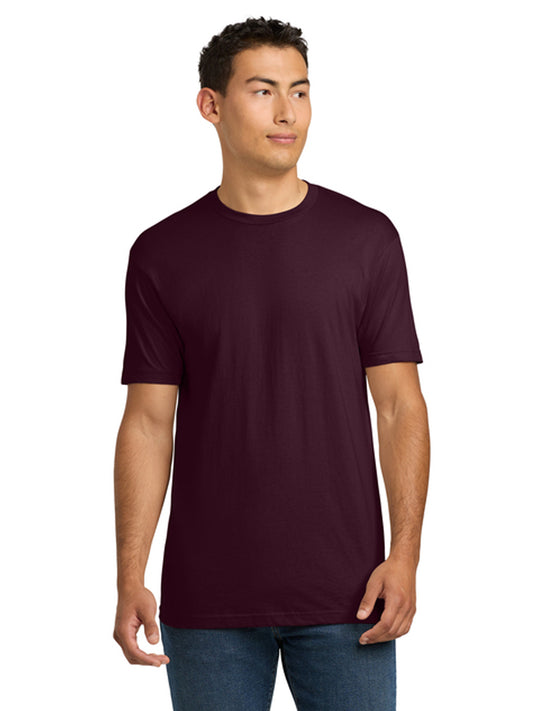 Unisex Pocketless Cotton Tee - NL3600 - Oxblood