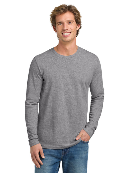 Unisex Pocketless Long Sleeve Tee - NL3601 - Heather Gray