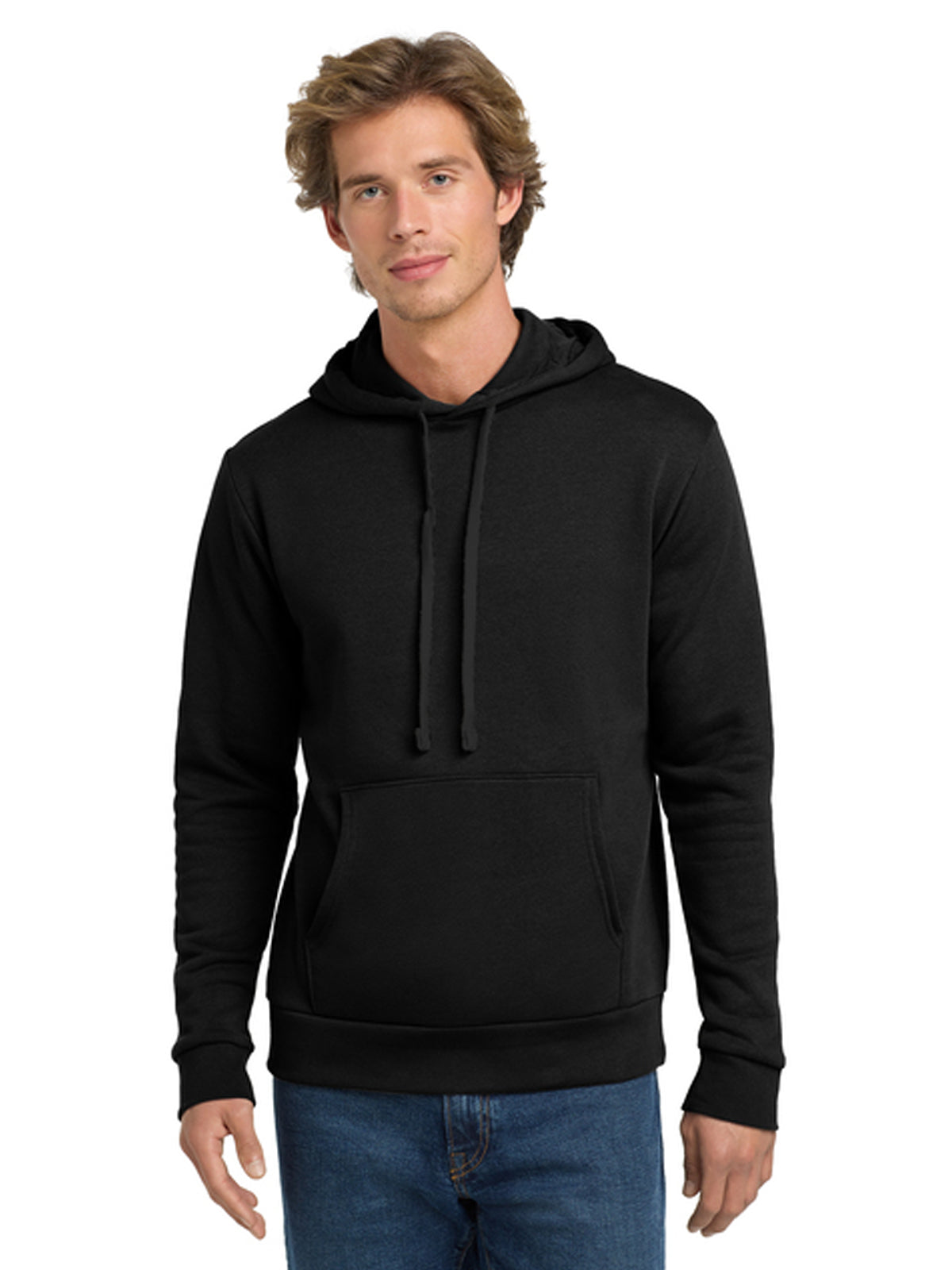 Unisex 1-Pocket Pullover Hoodie - NL9303 - Black On Black