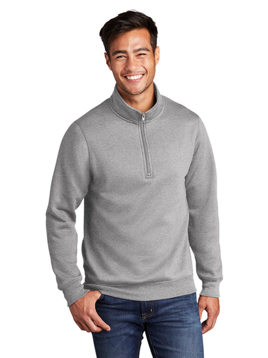Men's Pocketless 1/4-Zip Pullover Sweatshirt - PC78Q - Athletic Heather