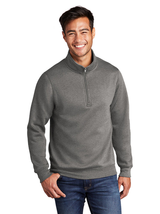 Men's Pocketless 1/4-Zip Pullover Sweatshirt - PC78Q - Graphite Heather