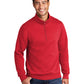 Men's Pocketless 1/4-Zip Pullover Sweatshirt - PC78Q - Red
