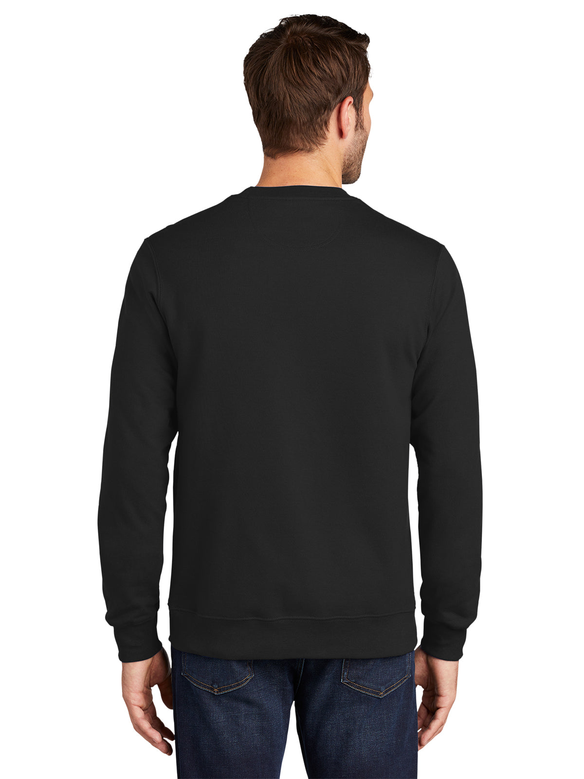 Men's Fleece Crewneck Sweatshirt - PC850 - Jet Black