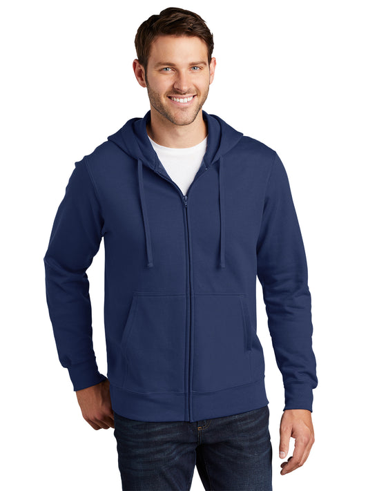Men's Full-Zip Hooded Sweatshirt - PC850ZH - Team Navy