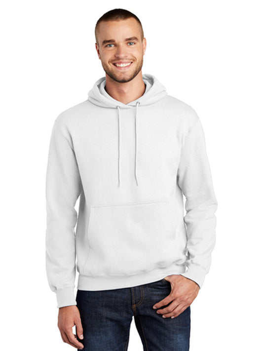 Men's 1-Pocket Hooded Sweatshirt - PC90H - White