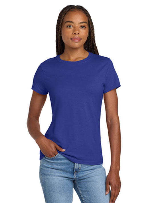 Women's Pocketless Cotton T-Shirt - SL04 - Deep Royal