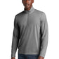 Men's Pocketless 1/4-Zip Pullover Sweatshirt - ST407 - Dark Grey Heather