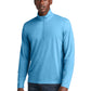 Men's Pocketless 1/4-Zip Pullover Sweatshirt - ST407 - Pond Blue Heather