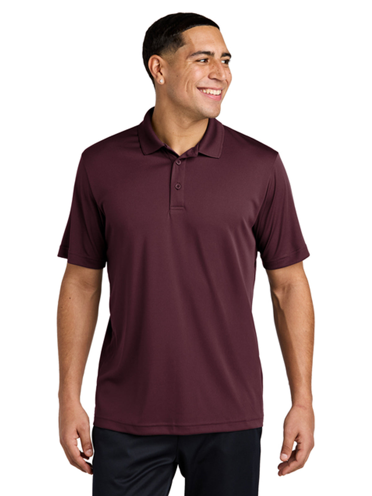 Men's PosiCharge Moisture-Wicking Polo - ST550 - Maroon