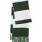 Unisex Spectator Scarf - STA02 - Forest Green/ White