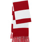 Unisex Spectator Scarf - STA02 - True Red/ White