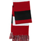 Unisex Spectator Scarf - STA02 - True Red/ White/ Black