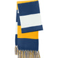 Unisex Spectator Scarf - STA02 - True Royal/ Gold/ White