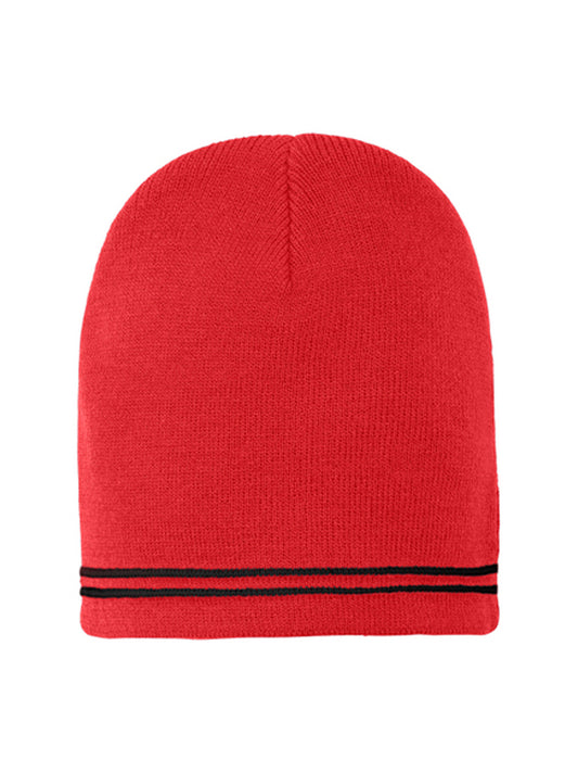 Unisex Double Striped Spectator Beanie