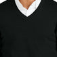 Men's Pocketless V-Neck Sweater - SW2850 - Deep Black