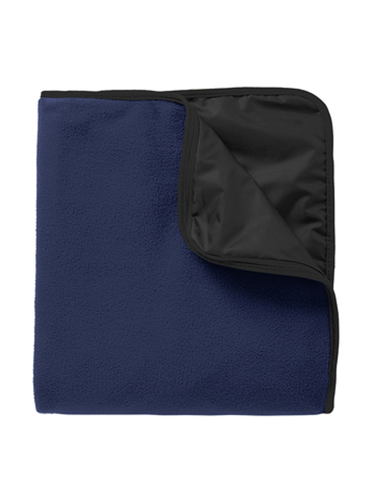 Fleece & Poly Travel Blanket - TB850 - True Navy/Black