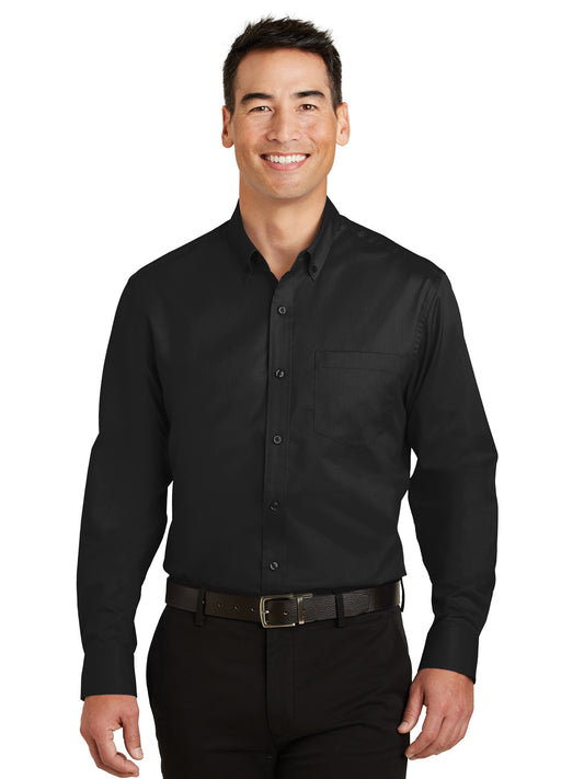 Men's Tall SuperPro™ Twill Shirt - TS663 - Black