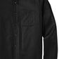 Men's Long Sleeve Button Up Performance Shirt - W808 - Deep Black