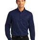 Men's Long Sleeve Button Up Performance Shirt - W808 - True Navy