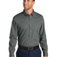 Men's 1-Pocket Easy Care Long Sleeve Shirt - W816 - Deep Black