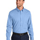 Men's 1-Pocket Easy Care Long Sleeve Shirt - W816 - Swiss Blue
