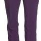 Women's 4-Pocket Low Rise Pant - 1123A - Eggplant