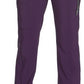 Women's 4-Pocket Low Rise Pant - 1123A - Eggplant