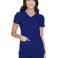 Women's Shaped V-Neck Top - 20710 - Galaxy Blue