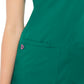 Women's Shaped V-Neck Top - 20710 - Hunter Green