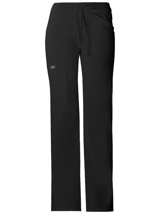 Women's 6-Pocket Drawstring Cargo Pant - 24001 - Black