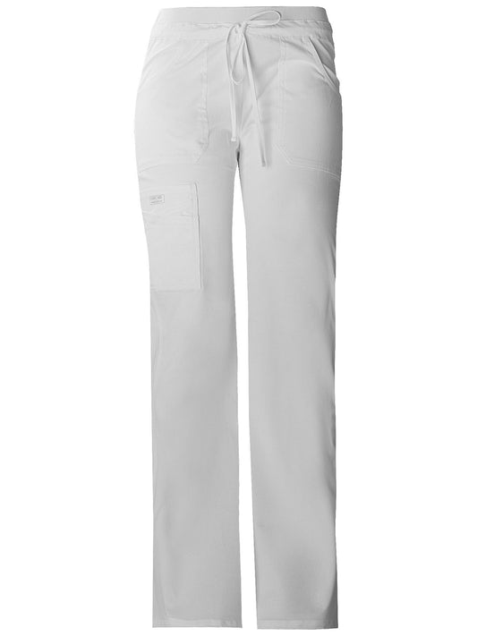 Women's 6-Pocket Drawstring Cargo Pant - 24001 - White
