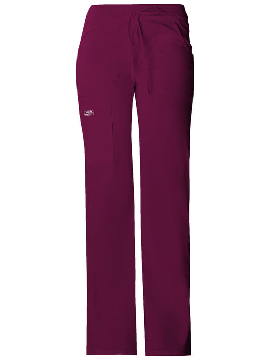 Women's 6-Pocket Drawstring Cargo Pant - 24001 - Wine