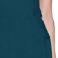 Women's 4-Pocket Mock Wrap Top - 2625A - Caribbean Blue