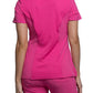 Women's 4-Pocket Mock Wrap Top - 2625A - Carmine Pink