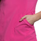 Women's 4-Pocket Mock Wrap Top - 2625A - Carmine Pink