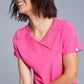 Women's 4-Pocket Mock Wrap Top - 2625A - Carmine Pink