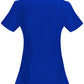 Women's 4-Pocket Mock Wrap Top - 2625A - Galaxy Blue