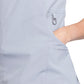 Women's 4-Pocket Mock Wrap Top - 2625A - Grey