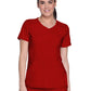 Women's 4-Pocket Mock Wrap Top - 2625A - Red